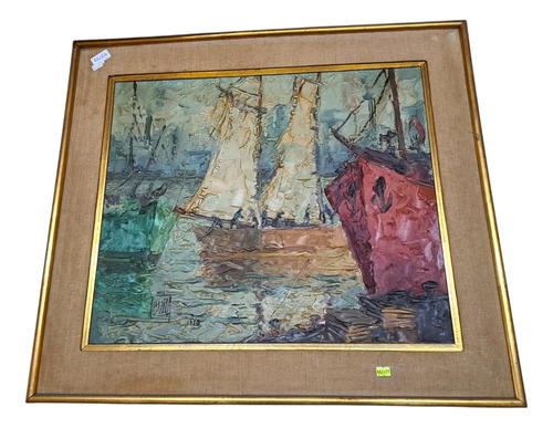 Cuadro Al Óleo Acuña Pintor Argentino (Usado)