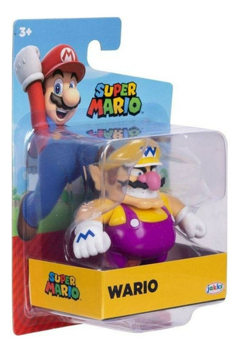 Super Mario Mini Figura De Acción De 2.5 Pulgadas Wario