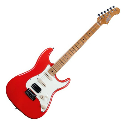 Guitarra Electrica Coral Red Jet Guitars Js400 Color Rojo Material Del Diapasón Maple Orientación De La Mano Diestro