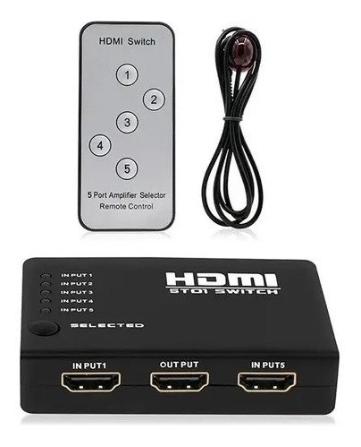Switch Hdmi Selector 3x1  4k + Control