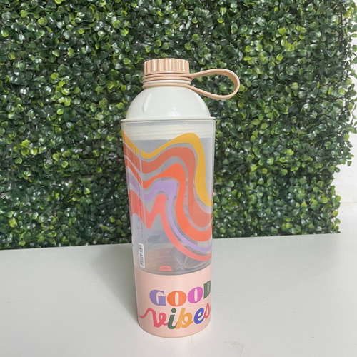 Shakeira Vip Stitch Disney 600ml Good Vibes C/ Compartimento