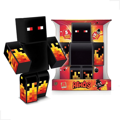 Boneco Athos 35cm Articulado - Minecraft - Algazarra