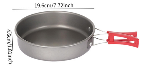 Sartén Freír Antiadherente Olla De Cocina 19.6 Cmx4.6 Cm