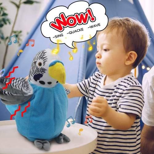 Wing Waving Music Peluches Grabación Electrónica Loro Wing Waving Music Peluches Grabación Electrónica Loro