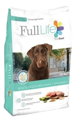 Alimento Full Life Razas Medianas y Grandes para perro adulto de raza  mediana y grande en bolsa de 4kg