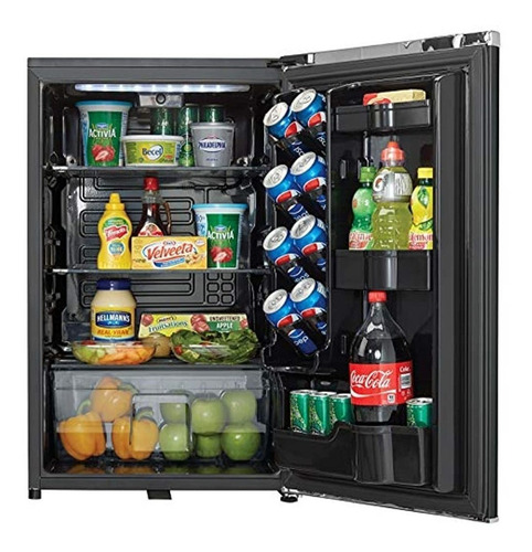 Refrigerador frigobar Danby DAR044A6 color negro con capacidad de 124L
