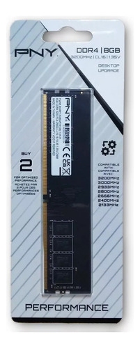 Memoria Ram Pny Ddr4 8gb 3200mhz Cl16 1.35v Pc Dimm