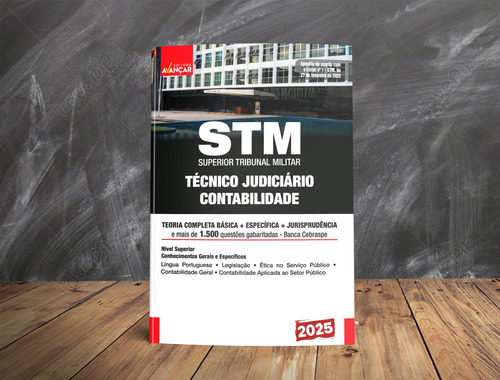 Apostila Concurso Técnico Judiciário - Área Apoio Especializado - Contabilidade Do Superior Tribunal Militar - Stm 2025 - Editora Avançar