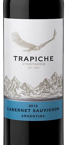 Caja De 12 Vino Tinto Trapiche Cabernet Sauvignon 750 Ml