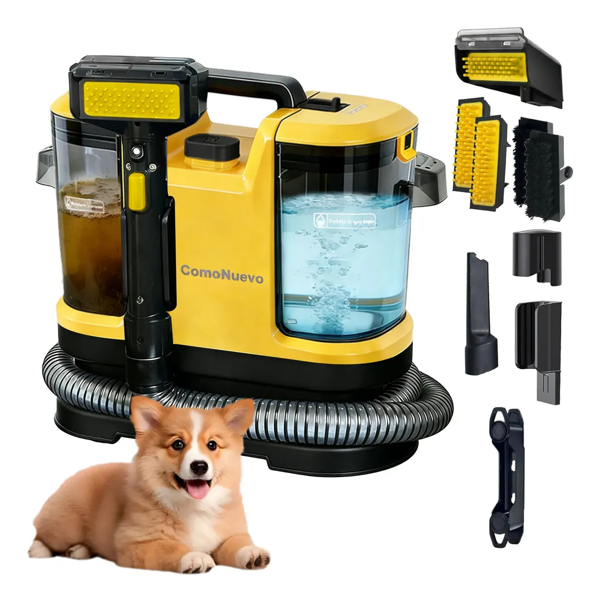 Aspiradora de Manchas para Alfombras y Tapicería, con 22kPa y 850W, para Hogar y Auto