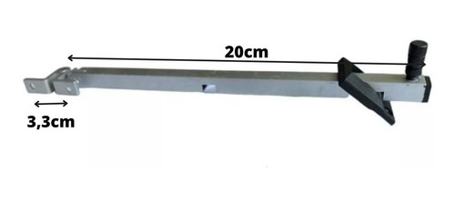 Haste Tubular Frontal VCB Puxador Janela Maxim-ar 20cm Branco