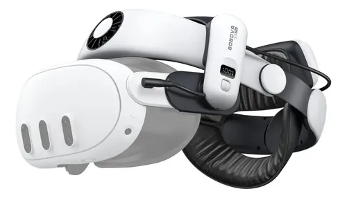  Quest 3 512GB ＋ BOBOVR S3 Pro Bobovr S3 Pro Strap 10000mah Bateria Com Quest 3 Cor Branco