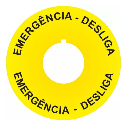 Adesivo Plaqueta Sinalização Nr12 Botão De Emergência Kit