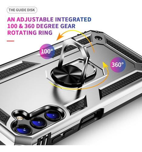 Funda Uso Rudo Shockproof Para Galaxy A14 4g/ 5g + Cristal