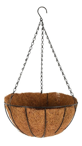 Porta Maceta Colgante Fibra De Coco Planta 35 Cm