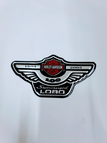 Emblema Troquel Lobo Supercharger Harley Davidson
