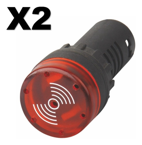 Alarma Audible Con Luz (flash Light) Rojo 110v 