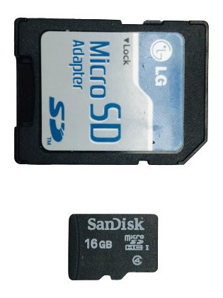 Cartão De Memória Sandisk 16gb Com Adaptador Sd