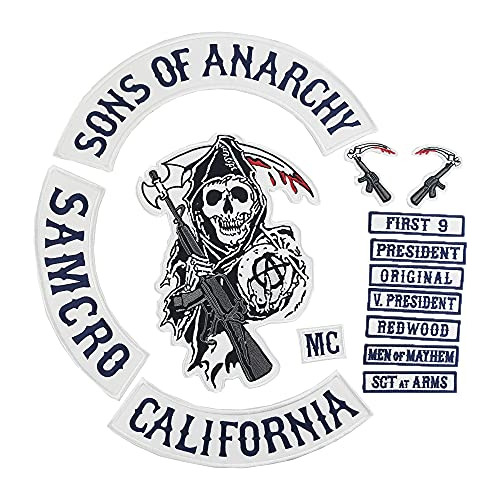 , Sons Of Patch Anarchy Biker Motocicleta Parches Trase...