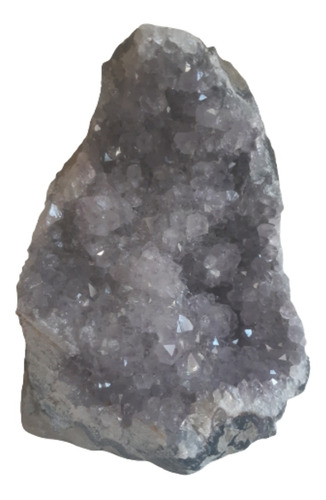 Piedra Geoda De Cuarzo Ahumado  Con Cavidad Y Base Pulida