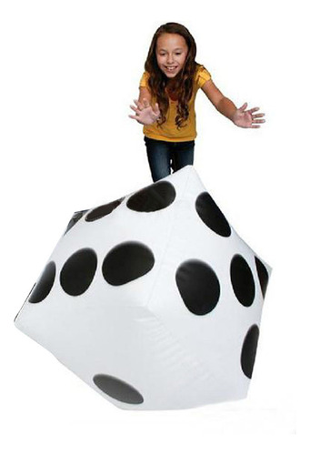 Un Dado Inflable Grande De 28 Cm, Juguete Gigante Party 2551