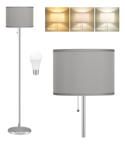 Ambimall Lámpara De Pie Para Dormitorio Lámpara De Pie Led