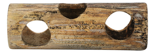 Juguete De Tubo De Hámster De Bambú Central Con Forma De Tún