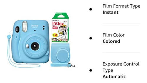 Cámara Instantánea Fujifilm Instax Mini 11 Azul Cielo +