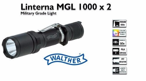 Imagen 2 de 2 de Linterna Walther MGL1000x2
