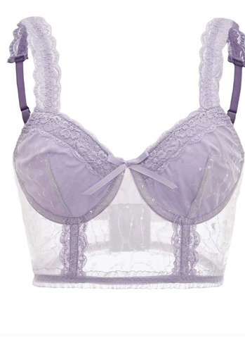 Bralette Corset Crop Top Lencero Verano Festival Concierto