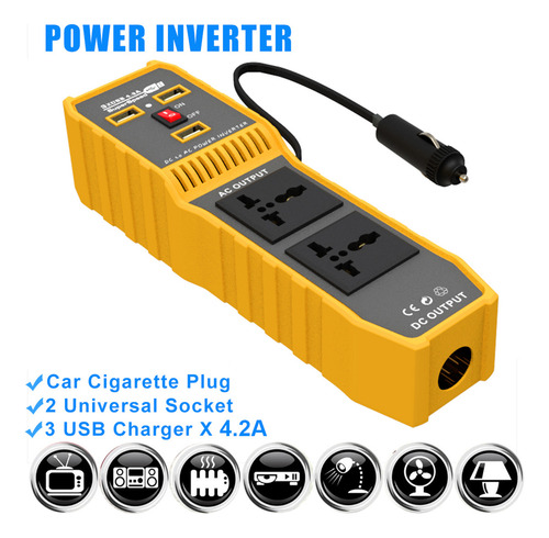 Cargador De Coche De Enchufe Alto Encendedor De Coche Inve