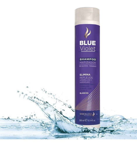 Shampoo Matizador Azul Violeta Barcelona Pharma 300ml Bp-sm3