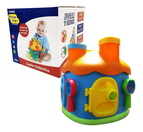 Casita Didactica De Encastre Zippy Toys 3m+ Varios Juegos