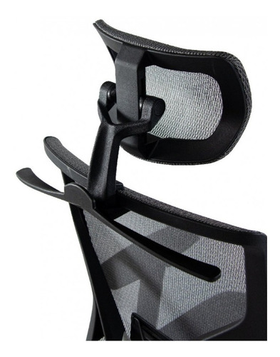 Imagen 7 de 12 de Silla Cool Oficina Con Apoya Cabeza Y Lumbar Base Negra