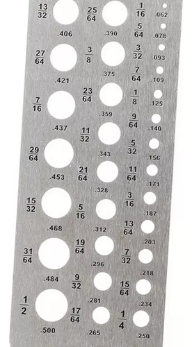 Brocas De Medição De Tamanho De 1,59 A 12,7 Cm