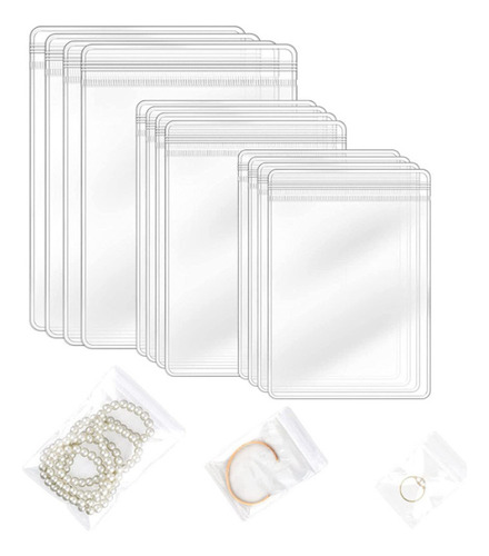Kit 120 Bolsas Ziplock Organizador Porta Joyas