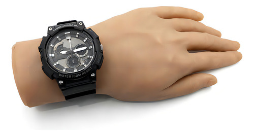 Relógio Casio Preto Analógico Masculino Mcw-200h-1a2vdf