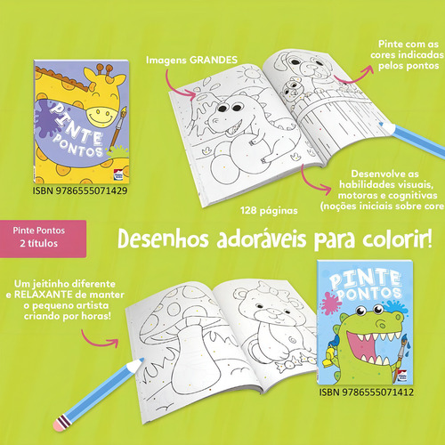 Pinte Pontos: ROXO, de Little Pearl Books. Editorial Happy Books, capa mole em português, 2022