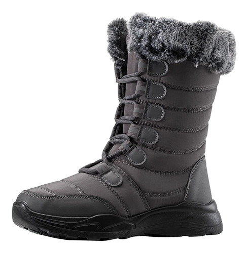 Famoore Bota Nieve Calida Para Mujer Talla 11 Invierno Baja