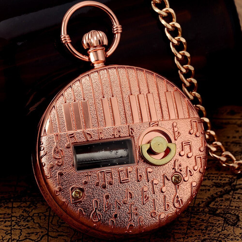 Reloj De Bolsillo Musical Harry Potter M1 Negro Hp