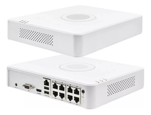 Nvr Hikvision Ds-7108ni-q1/8p 8ch Hd Poe, Hdmi Hasta 4mp 6tb