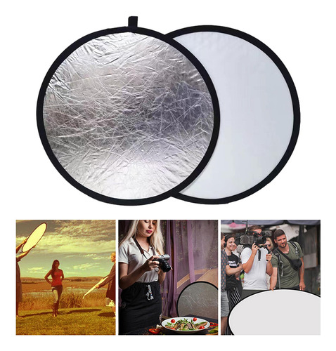 Reflector De Luz 2 En 1 Para Fotografía, Panel De 60cm