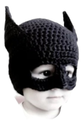 Gorro Mascara Batman Tejido A Crochet
