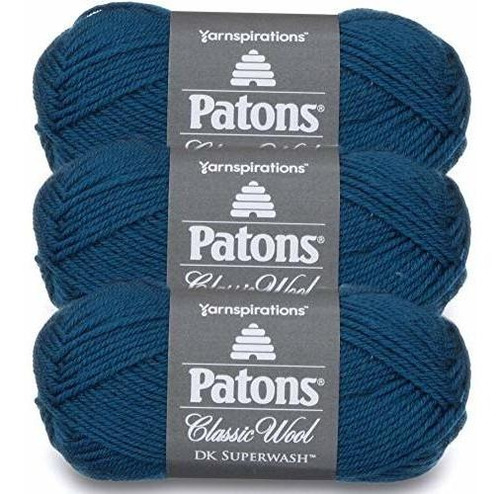 Patons Classic Wool Dk Superwash Hilo De Calibre 3 Ligh...