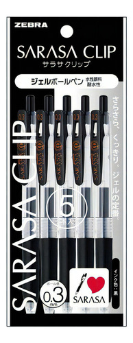Caneta Zebra Sarasa Clip 0.3mm Japan