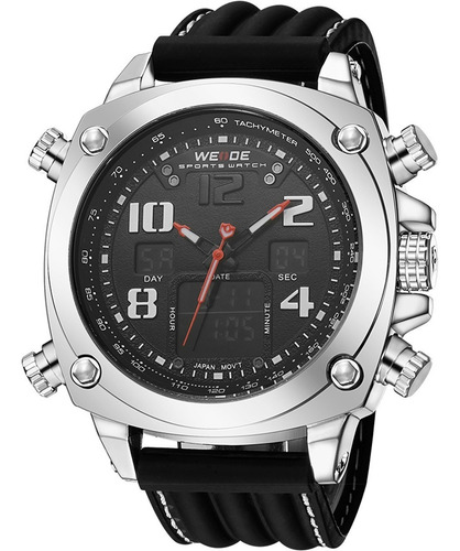 Relógio Masculino Weide Anadigi Preto 10287