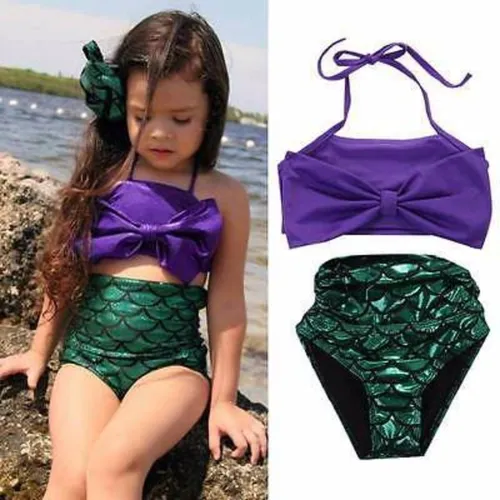 Traje de baño sirenita niña new arrivals