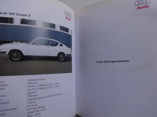 Folleto Antiguo Audi Nuvolari 2006 Nsu Wanderer Horch