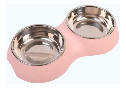 Comedero Plato Para Perro Gatos De Acero Inoxidable 30cms