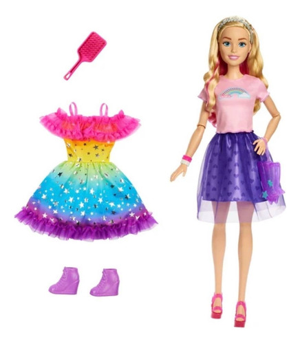 Barbie Large 71 Cm 2 En 1 Muñeca Mattel